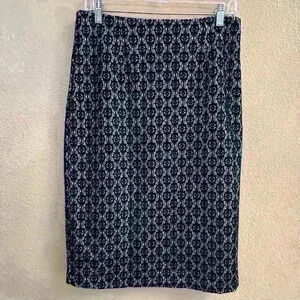Dainty Jewell’s Black Lace Pencil Skirt Medium EUC!